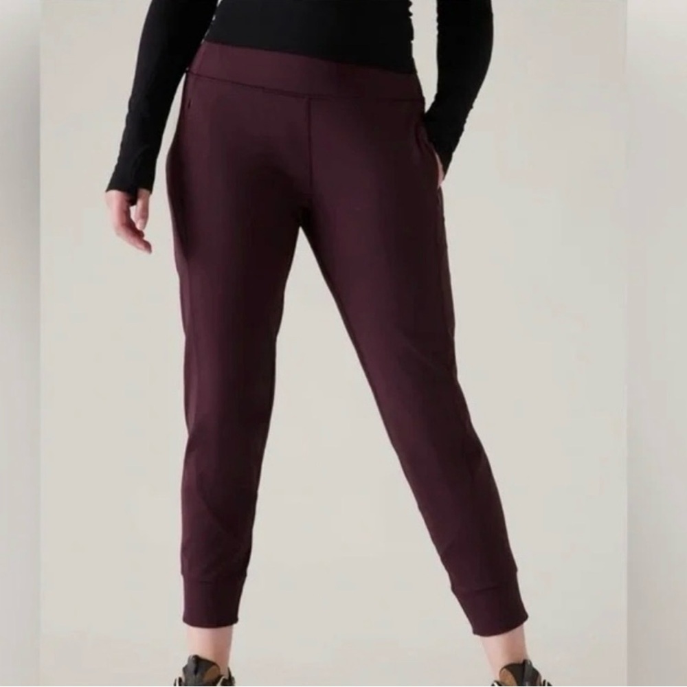 ATHLETA Rainier Mid-Rise Jogger Plum Purple  XL Tall